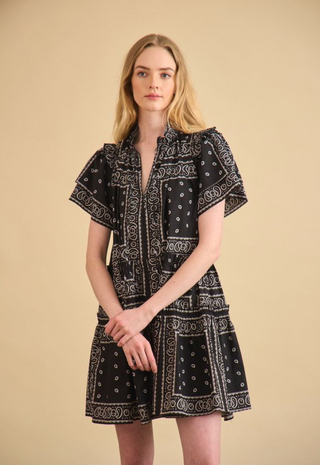 Merritt Dress Aces Wild Black Hunter Bell