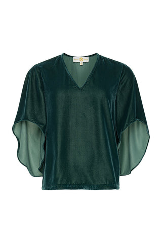 Nina Top Rainforest Velvet Anna Cate