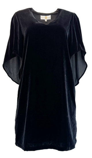Meredith Midi Black Velvet Anna Cate