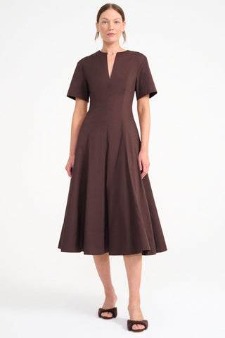 Frances Dress Earth - STAUD