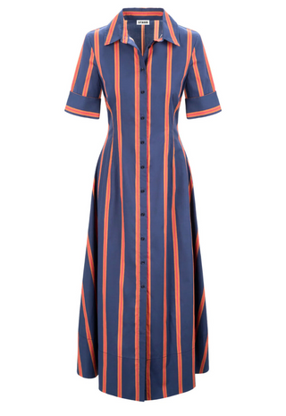 Joan Dress Railroad Stripe - STAUD