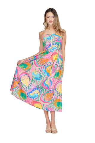 Gathers Tube Dress Ribbon Fun Joy Joy