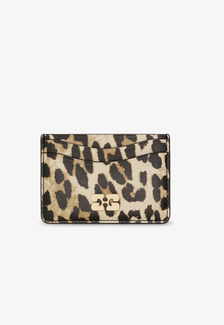 Ganni Card Holder Print Leopard