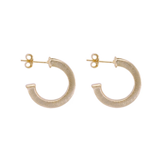 Ilana Hoops Brushed Champagne 18K Gold Plated BR1947CH