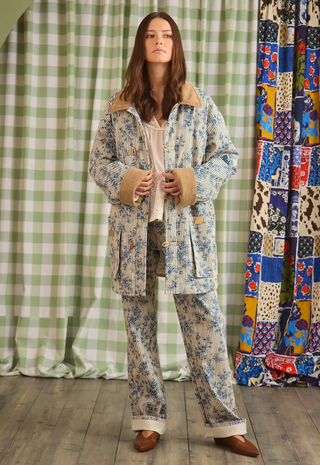 Lakelynn Pant Cornflower Toile - Hunter Bell