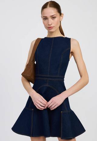 Seraphina Mini Dress Indigo En Saison