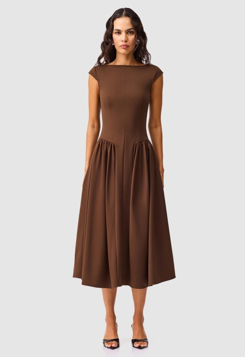 Lysandra Aline Midi Dress Chocolate Elliatt – Monkee's of Georgetown