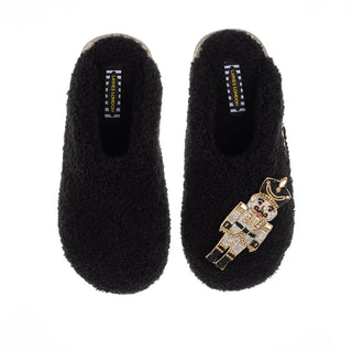 Black Closed Toe Slipper Laines London