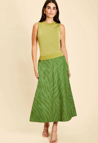 Santiago Convertible Midi Skirt Paisley Zebra Mestiza