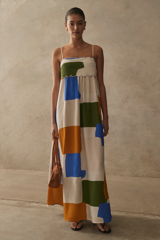 The Saylah Dress Madeira Print Sancia