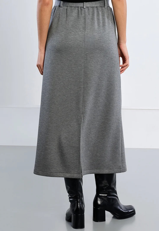 Young Ladies Knitted Skirt Dark Grey Molly Braken