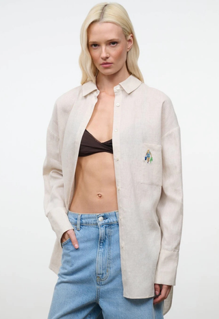 Sandbar Linen Top Natural Staud