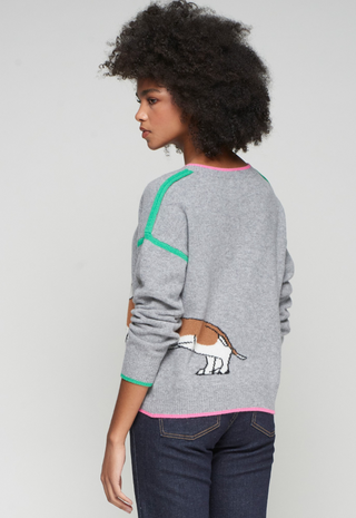Grey Dachshund Sweater Vilagallo