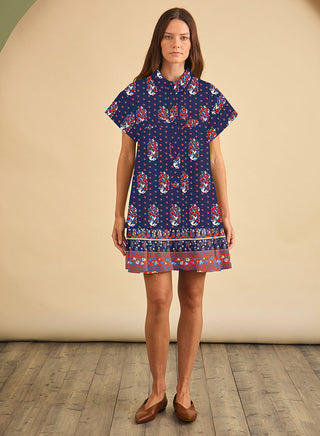 Addison Dress Fall Floral Navy Hunter Bell