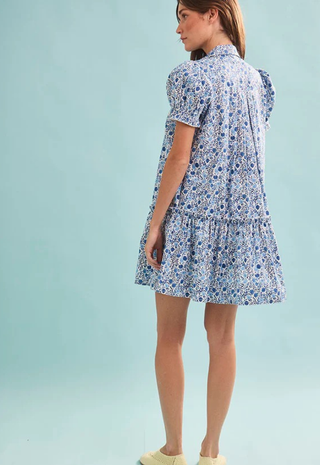 Drifter Mini Dress Bermuda Blooms Hunter Bell