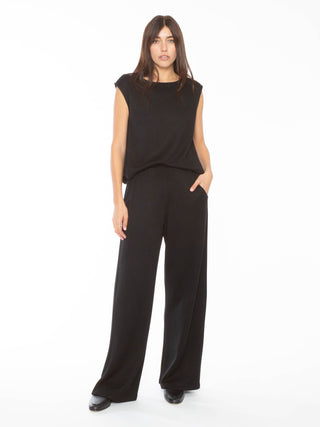 Cashmere-Like Blend Lounge Pant Black Ripley Rader