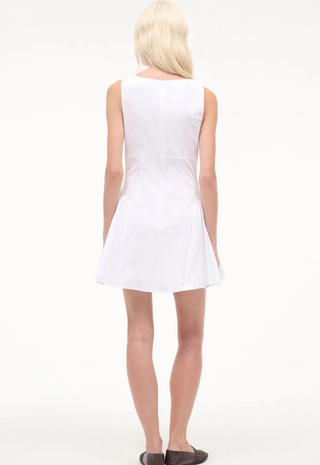 Gwen Mini Dress White STAUD