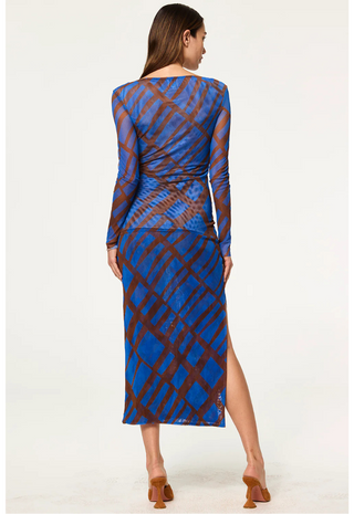 Lira Top Blue Brown Mix Misa