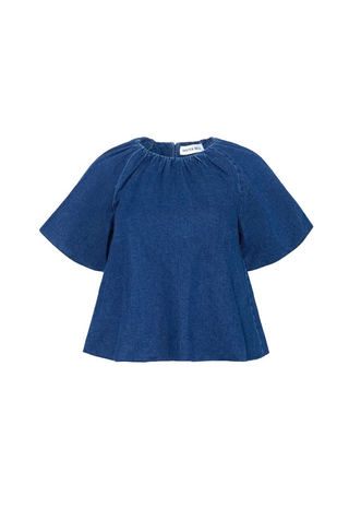 Mika Top Blue Ridge Denim Hunter Bell