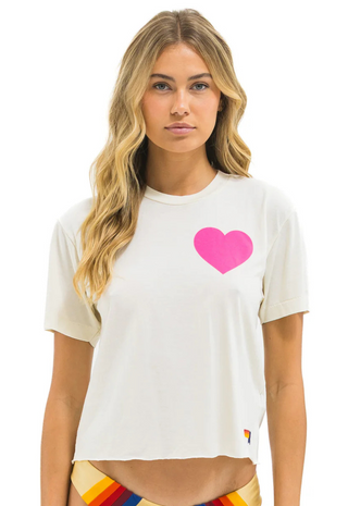Heart Print Boyfriend Tee - Aviator Nation