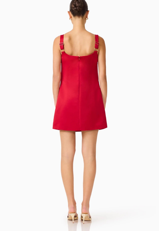 Lucetta Shift Mini Dress Red Elliatt