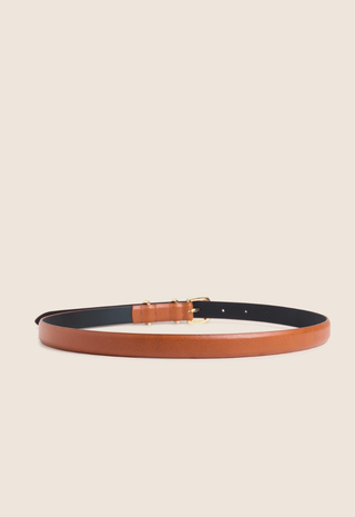 The Skinny Jordan Belt Camel/Polished Gold Favortie Daughter