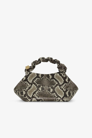 Ganni Bou Bag Small Snake Egret - GANNI