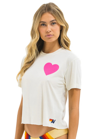 Heart Print Boyfriend Tee - Aviator Nation