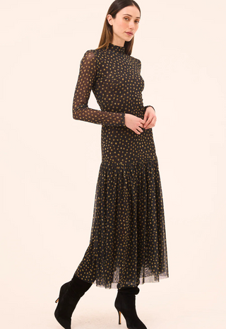 Leylani Dress Golden Polka Dot - Misa