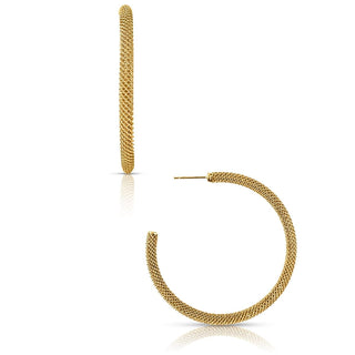 Lou Large Mesh Hoop Earring Ellie Vail