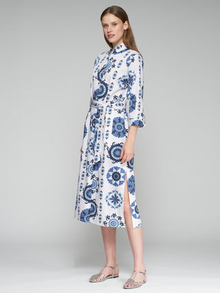 Antonella Suzani Blue Dress Vilagallo