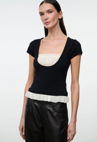 Marin Top Black/Ivory Staud