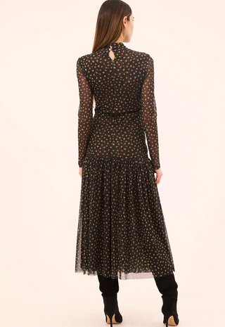 Leylani Dress Golden Polka Dot - Misa