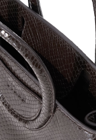 Maude Mini Carryall Espresso Snake Staud - Espresso Snake