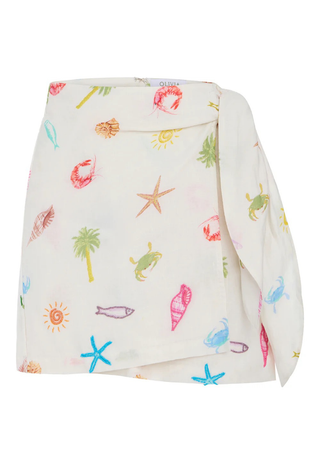 Isla Wrap Skirt Oceano Olivia By Livro