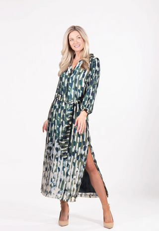 Saige Dress Multi Olive Willa Story