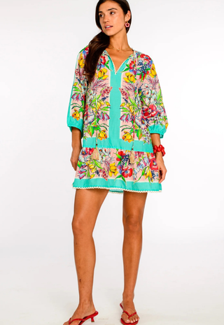 Blossom Beach Dress Vintage Scarf Elizabeth James