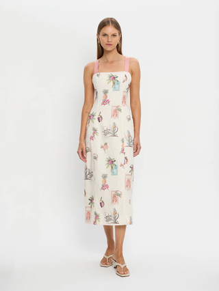 Lyra Tie Back Midi Dress Kivari