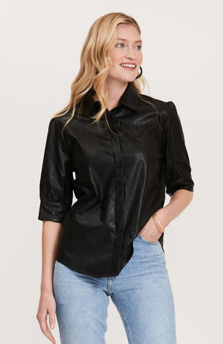 Alice Pleated Shirt- 31309T - Black