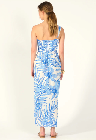 Long Dress Fanny Ct Blue Palm Leaf Poupette St. Barth – Monkee's of Georgetown Long Dress Fanny Ct Blue Palm Leaf Poupette St. Barth – Monkee's of Georgetown