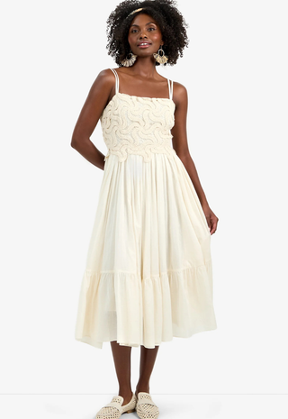Bayo Dress Bonita Beige Trina Turk