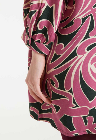 Short Pastures Print Dress Compañia Fantastica