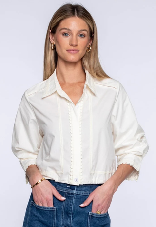 Carter Top Solid White Elizabeth James