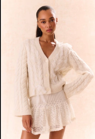Louella Cardigan Snow LoveShackFancy