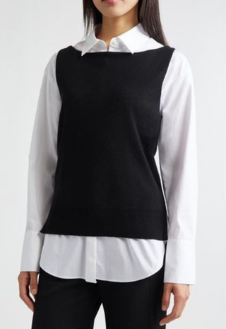 Damian Top Black White STAUD