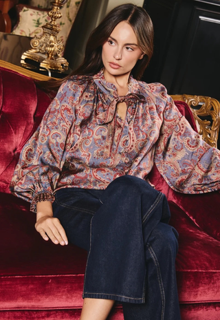 Riley Top Lucent Lights Print Love The Label