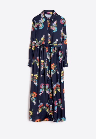 Amira Mariposa Floral Azul Dress Vilagallo