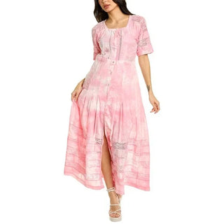 Edie Dress Island Pink Hand Dye