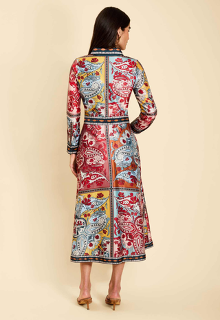 Casablanca Midi Dress Venetian Patchwork Mestiza