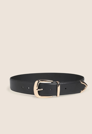 The Margaret Belt Black/Polished Gold Favorite Daughter